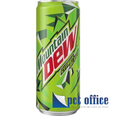Üdítőital, szénsavas, 0,33 l, dobozos, Mountain Dew DRS