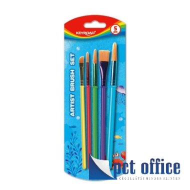 Ecsetkészlet 5 db-os Keyroad művészeti