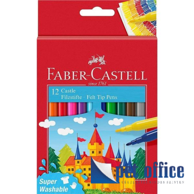 Filctoll készlet 12 db-os 1,0 mm Vár mintás Faber Castell