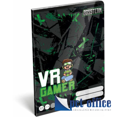 Füzet A5 Mintás Lizzy BossTeam VR Gamer