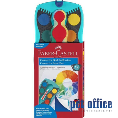 Vízfesték 12 db-os Faber Castell Türkiz összeilleszthető