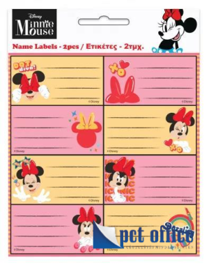 Füzetcímke/Vignetta 16 db-os Minnie 2ív/cs