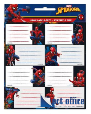 Füzetcímke/Vignetta 16 db-os Spiderman/ Pókember 2ív/cs