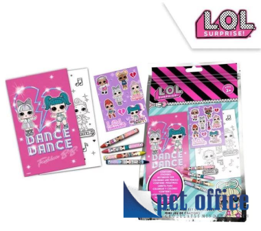 Színező + matrica szett LOL Surprise