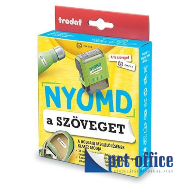 Bélyegző kirakós Trodat Stamp`n Stick szett textilfestékkel és címkékkel