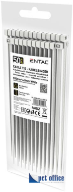 Kábelkötegelő 550 x 4,8 mm ENTAC fehér