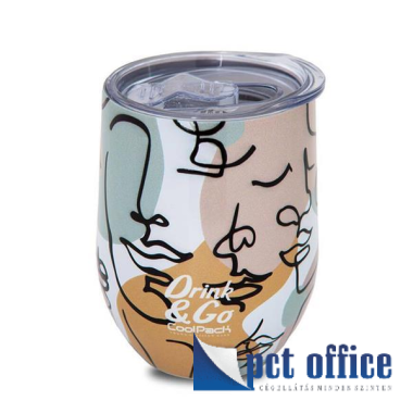 Kávés bögre 350 ml Coolpack Duplafalú fém Art Deco