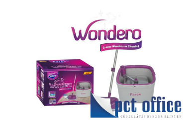 Felmosó készlet/szett vödörrel , + fej + nyél Parex Wondero vízelkülönítős 2 L
