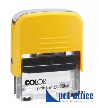 Bélyegzőház Colop Printer C30 citromsárga (47x18 mm)