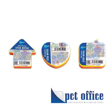 Öntapadó Jegyzettömb Centrum 50x45 mm 100 lap Szív,Nyíl,Mondatfelhő