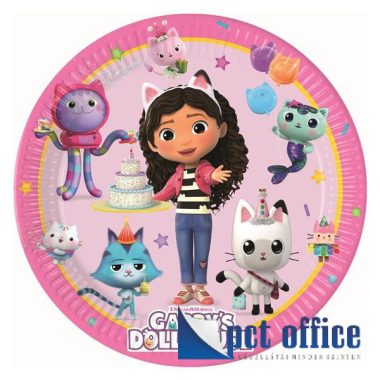Party Tányér szett 8 db-os 23 cm Gabi babaháza