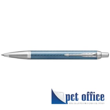 Golyóstoll Parker I.M. Premium kékes-szürke cizellált,ezüst klipsz 2143645