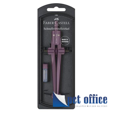 Körzőkészlet 2 db-os Faber Castell gyorsállítóval STREAM lila