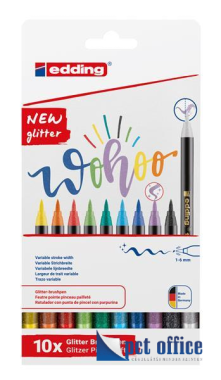 Rostirón készlet Edding 1340/4 1-6 mm Ecsetirón 10 db-os