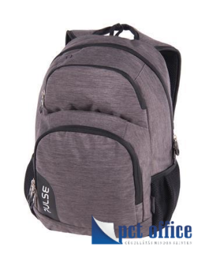 Iskolatáska, hátitáska PULSE notebook tartóval, Element, szürke