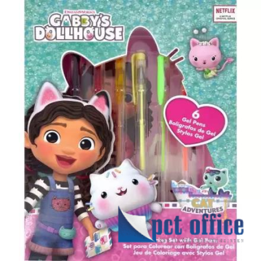 Notesz + zselés toll szett Gabi babaháza