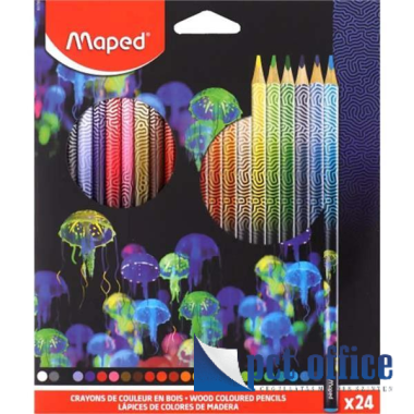 Színes Ceruza 24 db-os háromszögletű Maped Deepsea Paradise