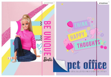 Gumipántos mappa A4 Derform Barbie