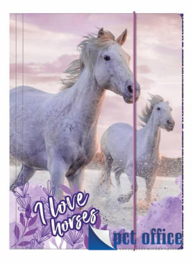 Gumipántos mappa A4 Derform Lovas