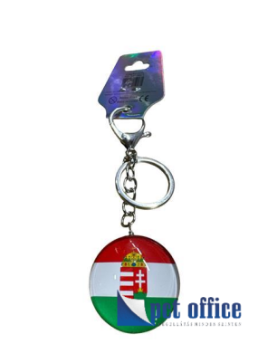 Kulcstartó Címeres Magyarország, szurkolói piros-fehér-zöld, Nemzeti