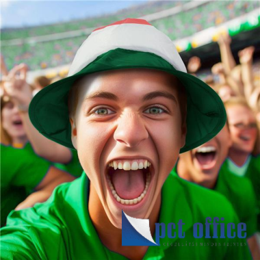 Kalap, Magyarország, szurkolói piros-fehér-zöld, Nemzeti