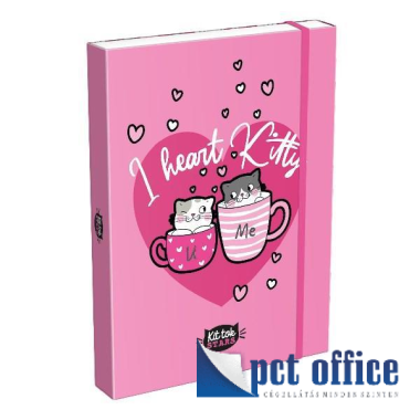 Füzetbox A4 Lizzy KitTok Heart Kitty