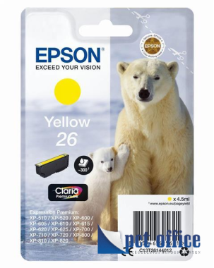 Tintapatron Epson T2614 4,5 ml Yellow Eredeti