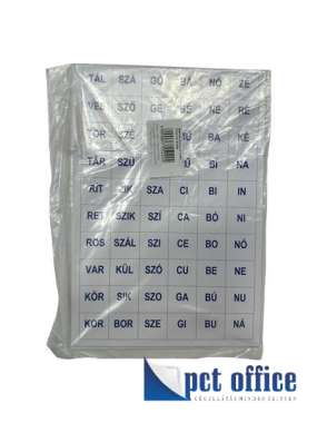 Betűk betűtartóba (betűkártya) 4 íves