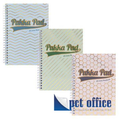 Spirálfüzet A5 vonalas Pukka Pad 100 lapos Haze Jotta