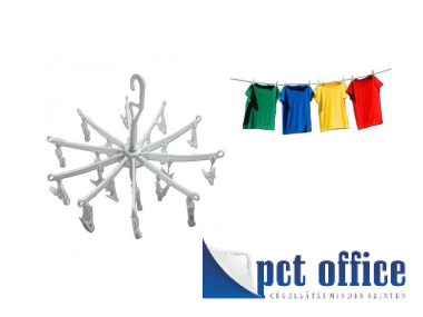 Ruhaszárító kerek fémcsipeszes