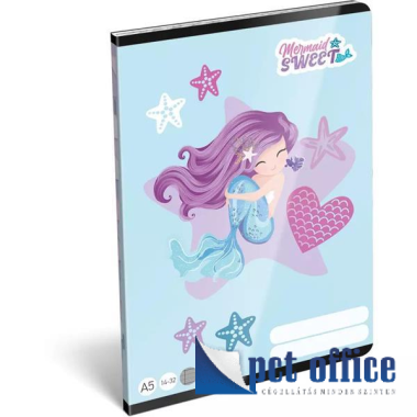 Füzet A5 Mintás Lizzy Mermaid Sweet