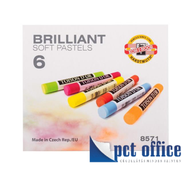 Kréta porpasztell készlet 6 db-os Toison Brilliant Koh-I-Noor /8571