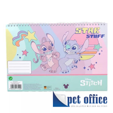 Vázlatfüzet A4 40 lapos matricával Disney Lilo és Stitch, A csillagkutya Star Stuff
