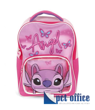Iskolatáska, hátitáska, ovis, Disney Lilo és Stitch, A csillagkutya Pink Angel hátizsák, táska 30 cm