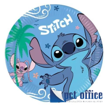 Party Tányér szett 8 db-os 23 cm Lilo és Stitch, A csillagkutya Angel