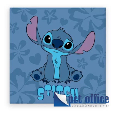 Tisztasági csomaghoz törölköző,kéztörlő 30x30 cm Lilo és Stitch, A csillagkutya Blue Hibiscus