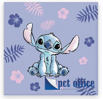 Tisztasági csomaghoz törölköző,kéztörlő 30x30 cm Lilo és Stitch, A csillagkutya Purple