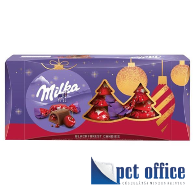 Szaloncukor Milka 255 gr Feketeerdő, Meggyes