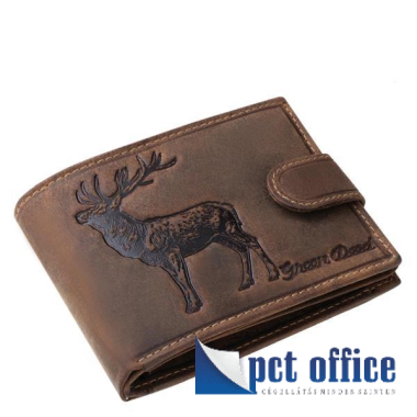 Pénztárca Férfi bőr Green Deed SZVS1021/T Gímszarvas mintával