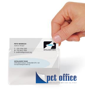 Névkitűző/Névjegykitűző DJOIS 60x95 mm öntapadó, feüll nyitott fekvő