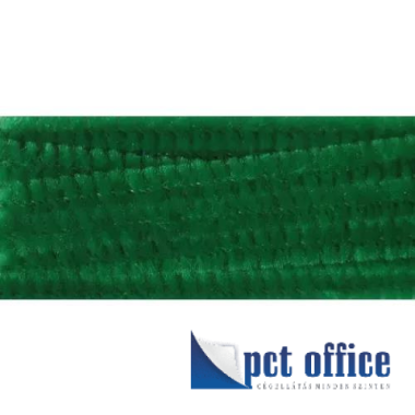 Zsenília drót 10 mm x 30 cm 10 db-os sötétzöld