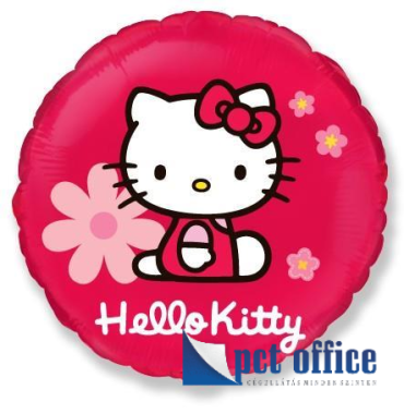 Lufi Fóliás 18 inch-es Hello Kitty, virágos