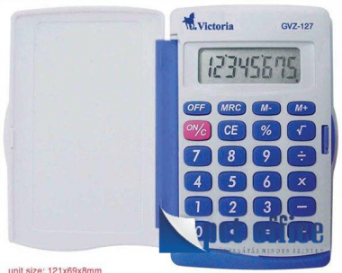 Zsebszámológép, 8 számjegy, VICTORIA GVZ-127
