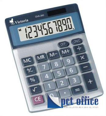 Számológép, asztali, 10 számjegy, VICTORIA GVA-260