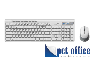 Billentyűzet szett, vezeték nélküli, USB, HUN, Genius SlimStar 8230 + egér