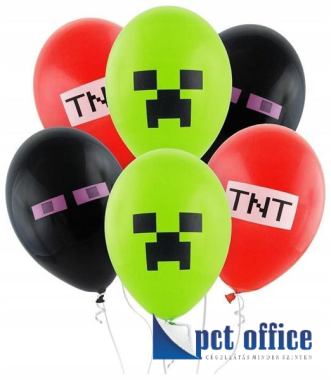 Lufi latex 11 inch-es Minecraft Tnt