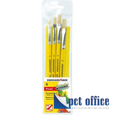 Ecsetkészlet 4 db-os lapos Eberhard Faber