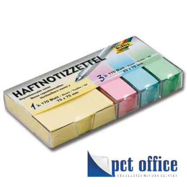 Öntapadó Jegyzettömb Folia Bringmann 75x75 mm 680 lap