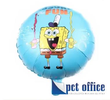 Lufi Fóliás 18 inch-es SpongyaBob Kockanadrág, kék
