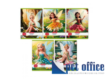 Füzet A5 Famentes tűzött vonalas 32 lap 1. osztály Herlitz mintás 14-32